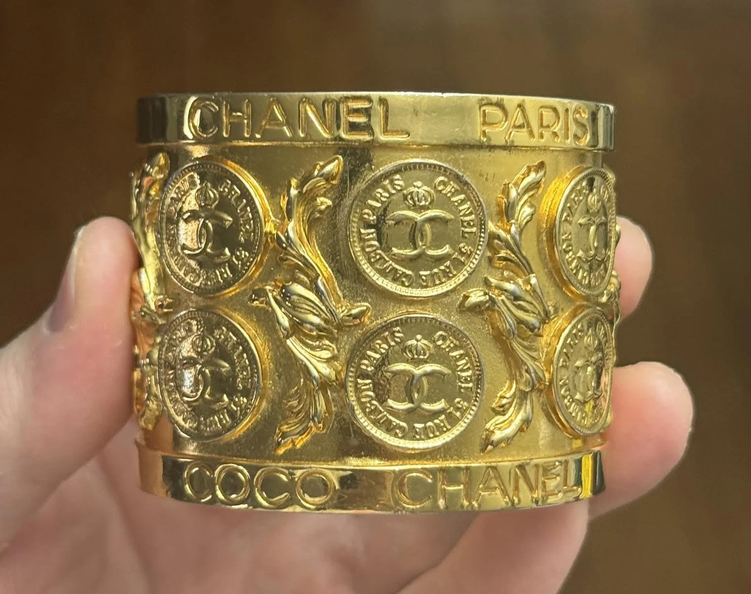 Coco Chanel 31 Rue Cambon Paris Gold Plated Cuff — RootsBK